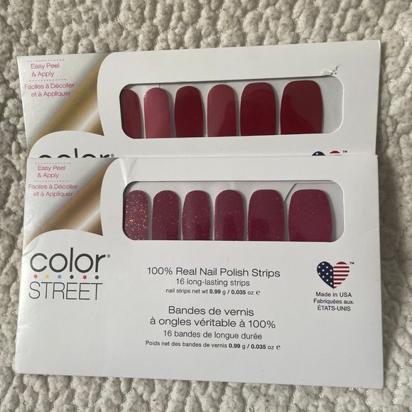 RETIRED COLOR STREET NAIL POLISH STRIPS BUNDLE - REDS - Picture 2 of 2